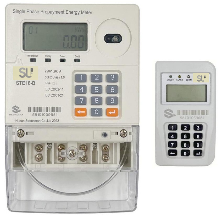 Single phase Electricity meter with CIU